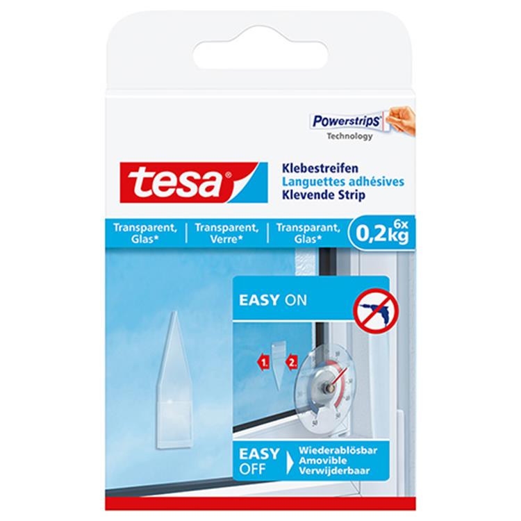 Tesa 1051175 - powerstrips® transparent-200g | 5 pièces