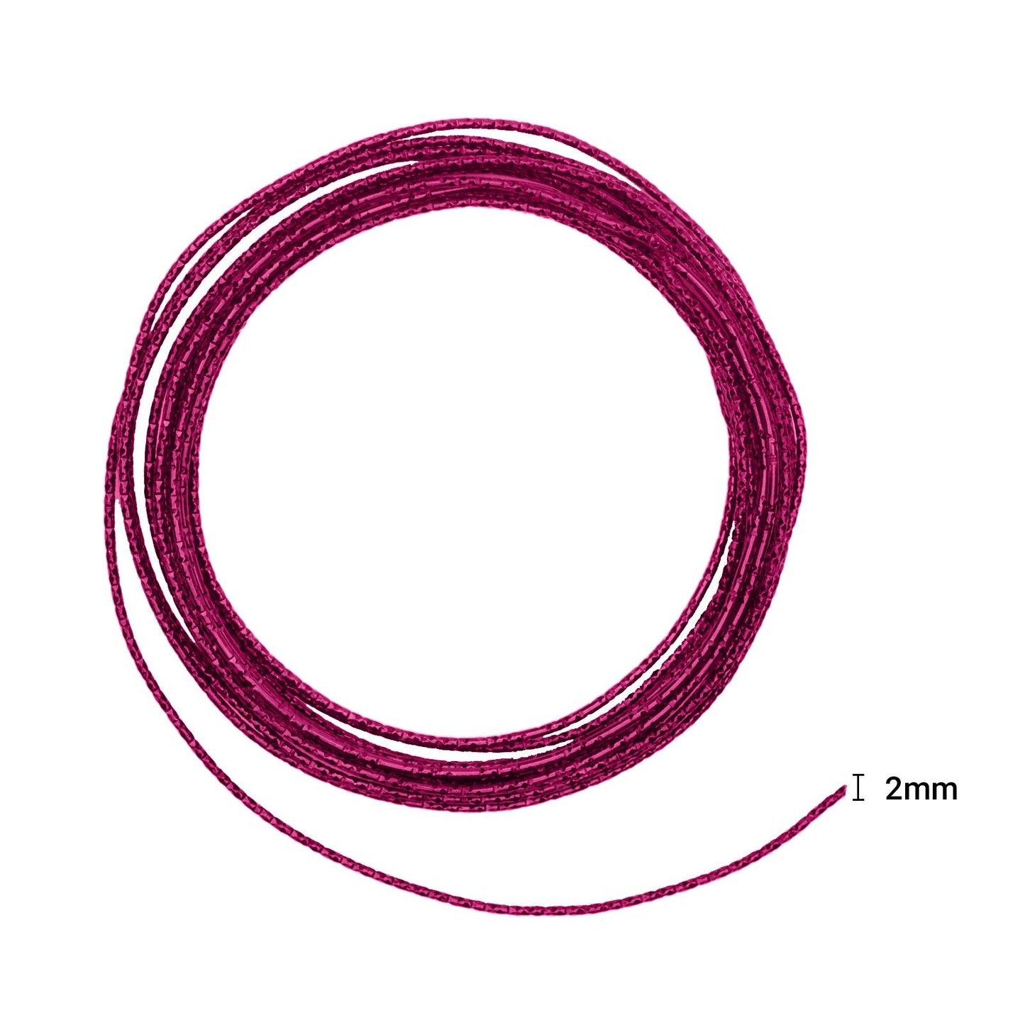 Vaessen creative • marteau en fil d'aluminium 2mmx5m rose fort