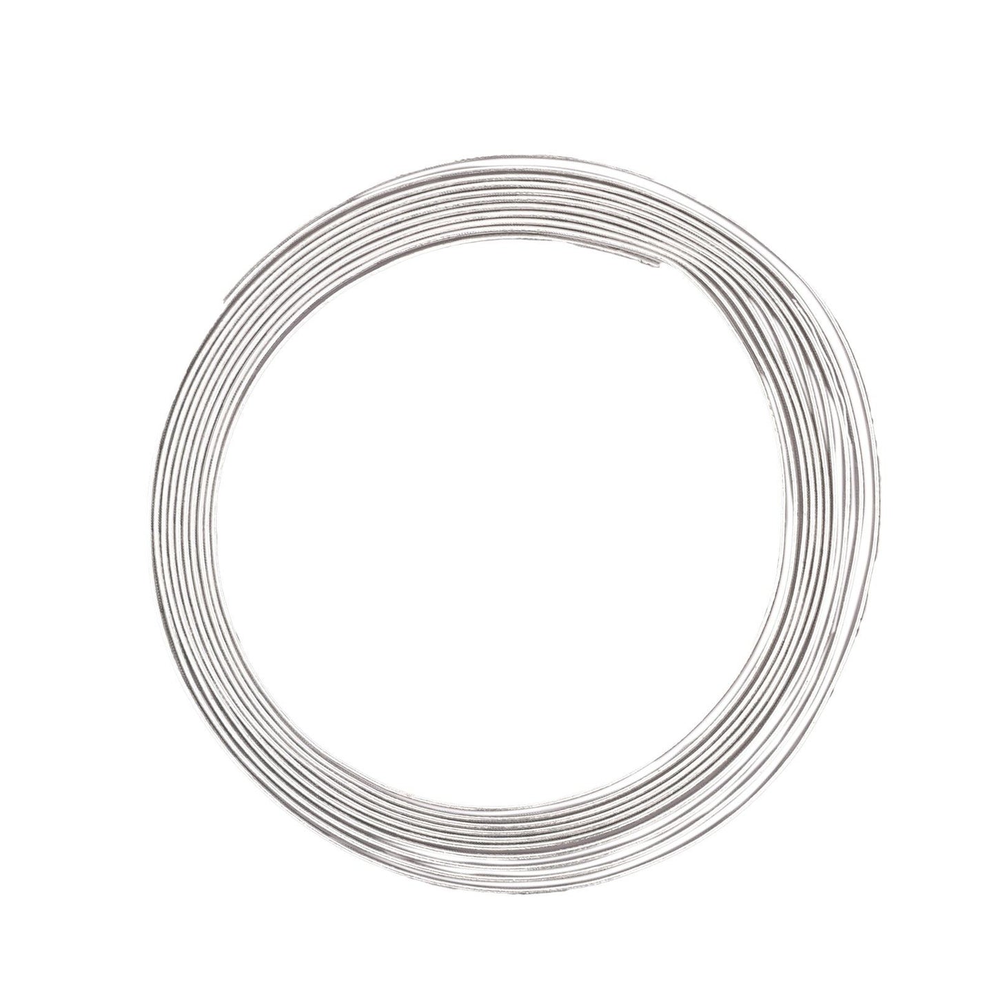 Vaessen creative • fil d'aluminium gaufré plat 5mmx3m argent