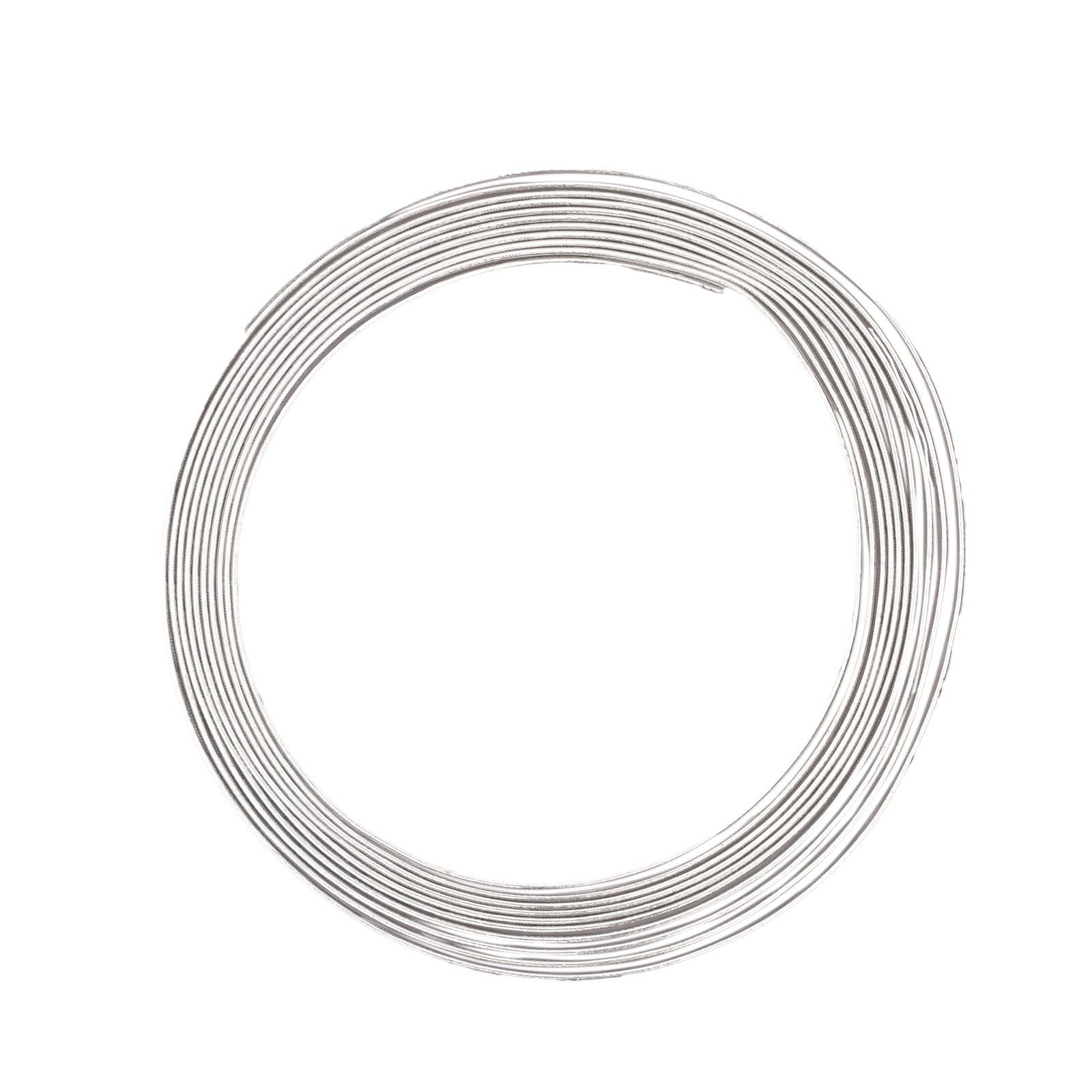 Vaessen creative • fil d'aluminium gaufré plat 5mmx3m argent