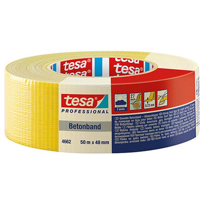 Tesa professional 1059194 - bande de béton jaune 50m 48mm | 6 pièces