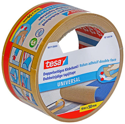 Tesa 1054494 - ruban adhésif pour moquette universel 10m x 50mm | 6 pièces