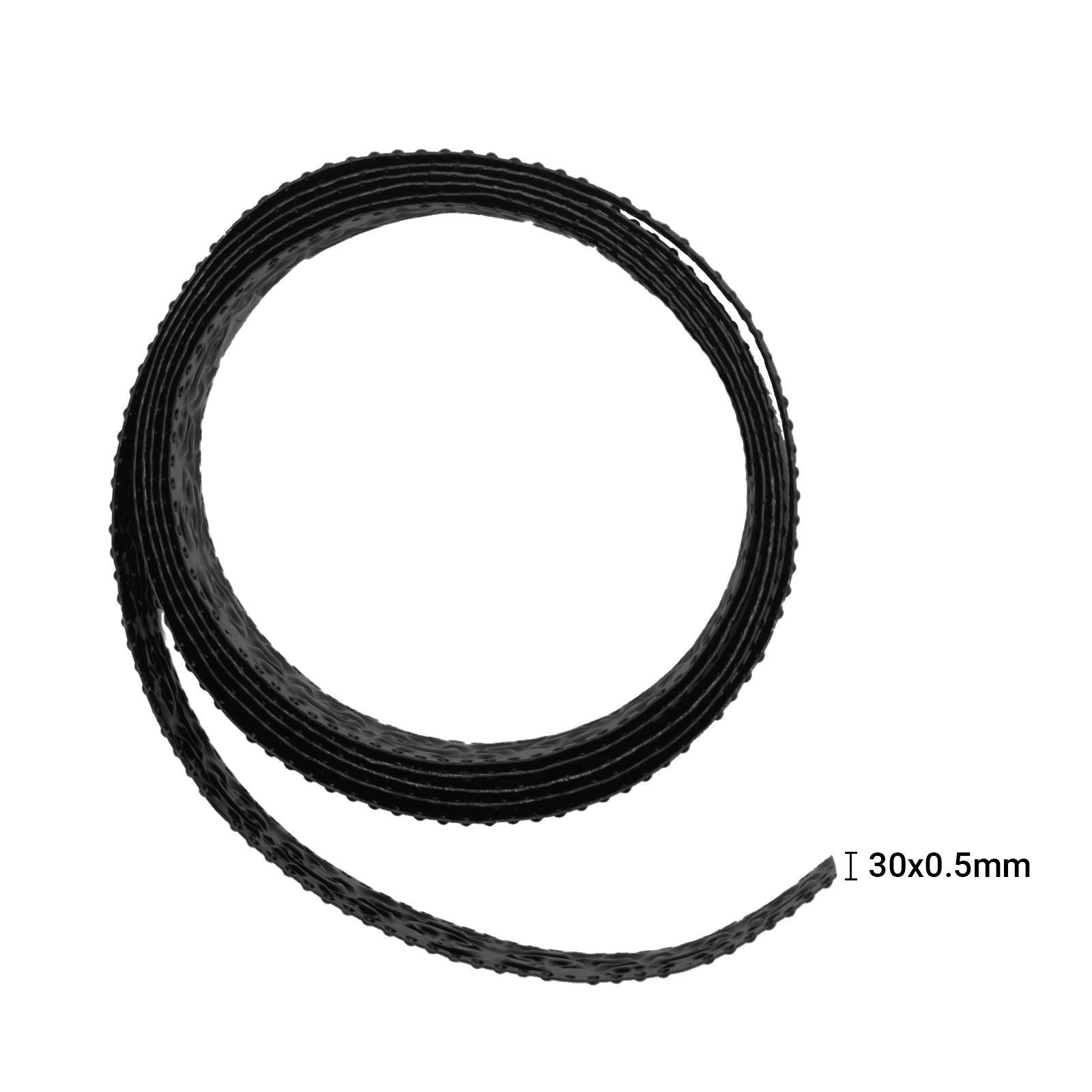 Vaessen creative • fil d'aluminium triangle gaufré 2,8mmx5m noir