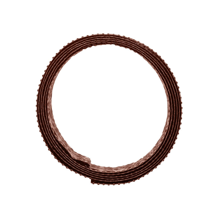 Vaessen creative • fil d'aluminium triangle gaufré 2.8mmx5m chocolat