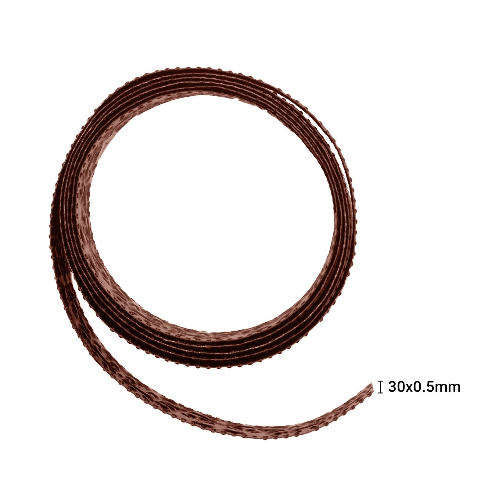 Vaessen creative • fil d'aluminium triangle gaufré 2.8mmx5m chocolat