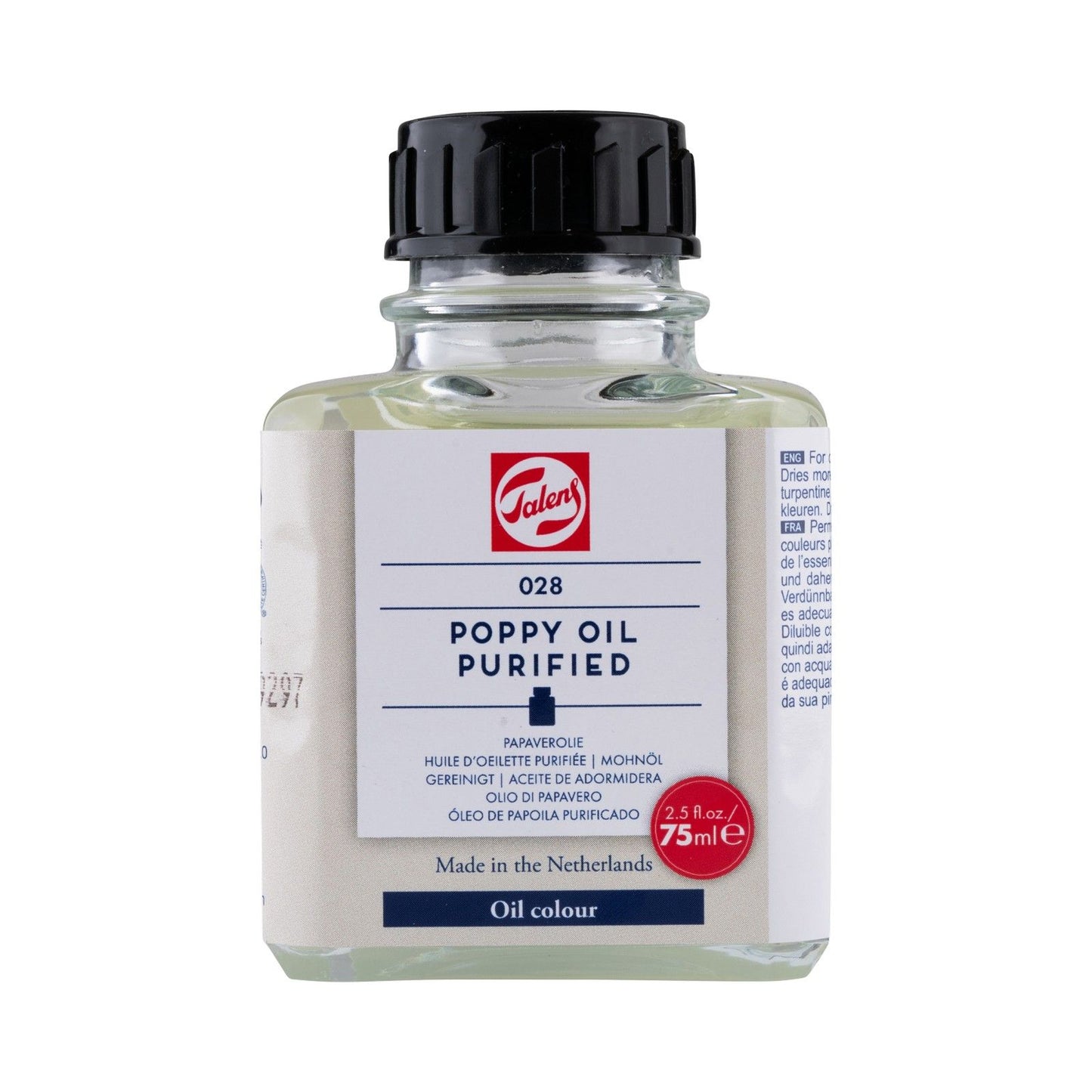 Talens • huile de coquelicot 028 flacon 75ml