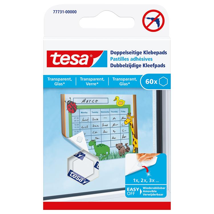 Tesa 1059905 - pastilles adhésives double face | 15 pièces