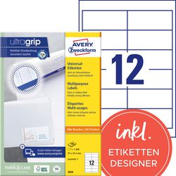 Etiquettes universelles avery zweckform 3659 97x42,3mm