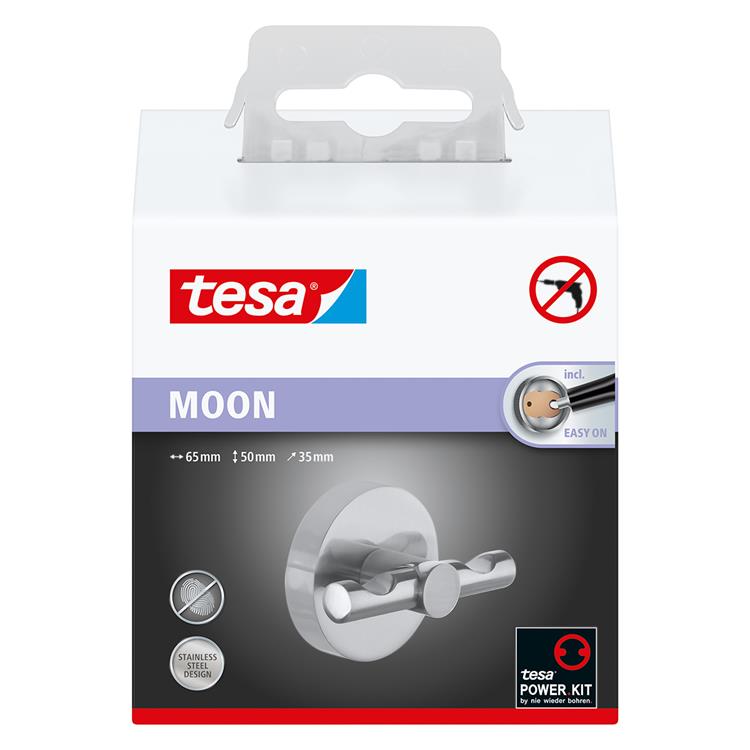 Tesa 1061429 - crochet pour peignoir lune | 1 pièce