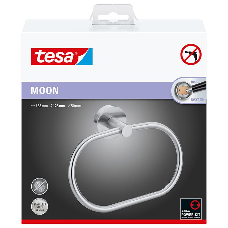 Tesa 1061432 - anneau porte-serviettes lune | 1 pièce