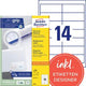 Etiquettes universelles avery zweckform 3678 97x37mm