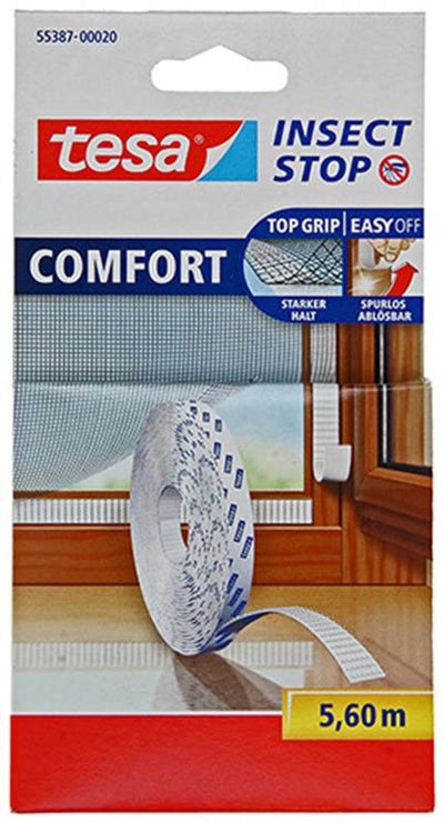 Tesa 1050481 - Bande Velcro premium anti-insectes 5,6 m | 22 pièces