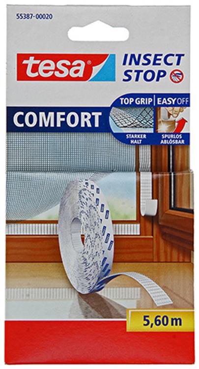 Tesa 1050481 - Bande Velcro premium anti-insectes 5,6 m | 22 pièces