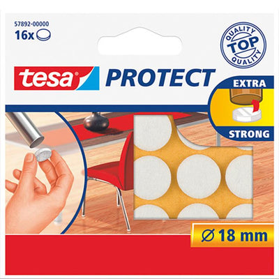 Tesa 1003207 - feutre 18mm blanc a16st | 20 pièces