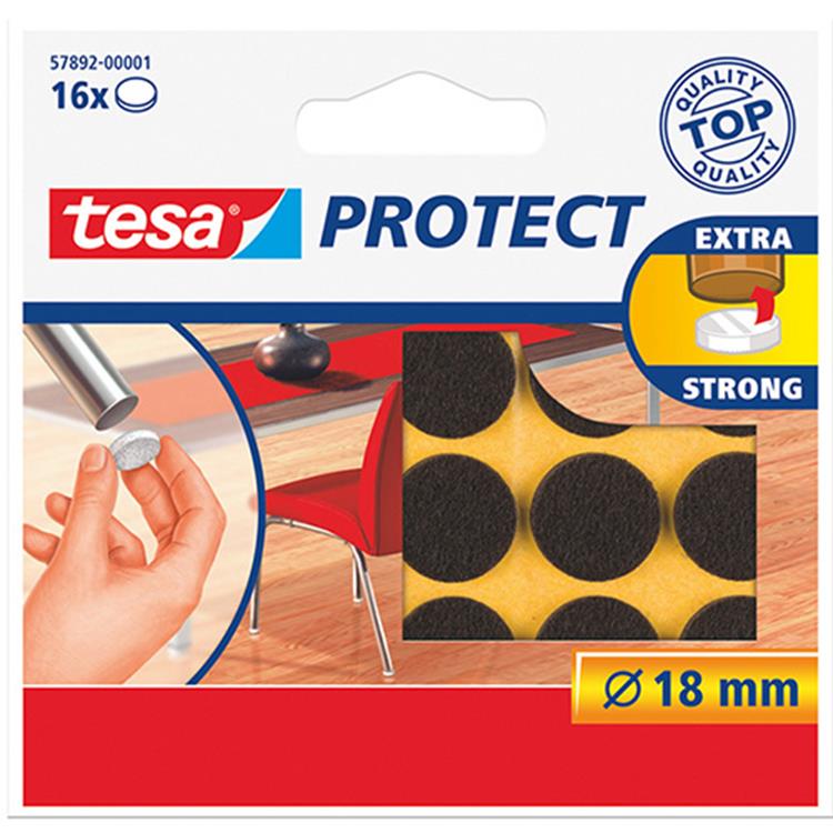 Tesa 1003208 - feutre 18mm marron à 16pcs | 20 pièces