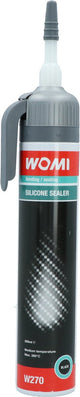 Joint silicone Womi w270 – 200 ml noir – résistant à la chaleur – joint flexible