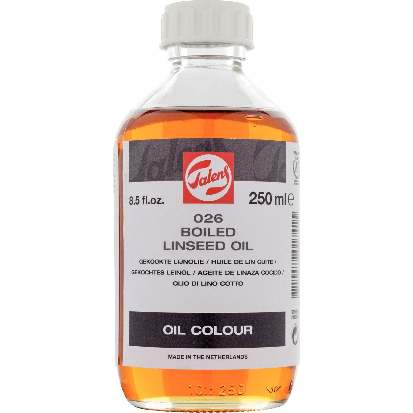 Talens • huile de lin bouillie 026 flacon 250ml