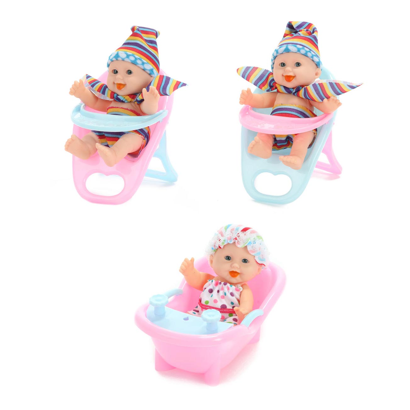 Bébé beau mini bébé pop assis, 12 cm