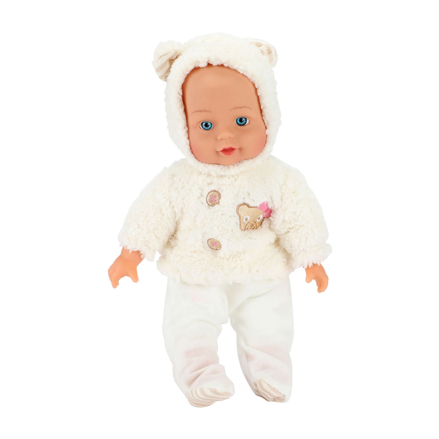 Baby Beau Baby Doll in Doll Seat, 33 cm