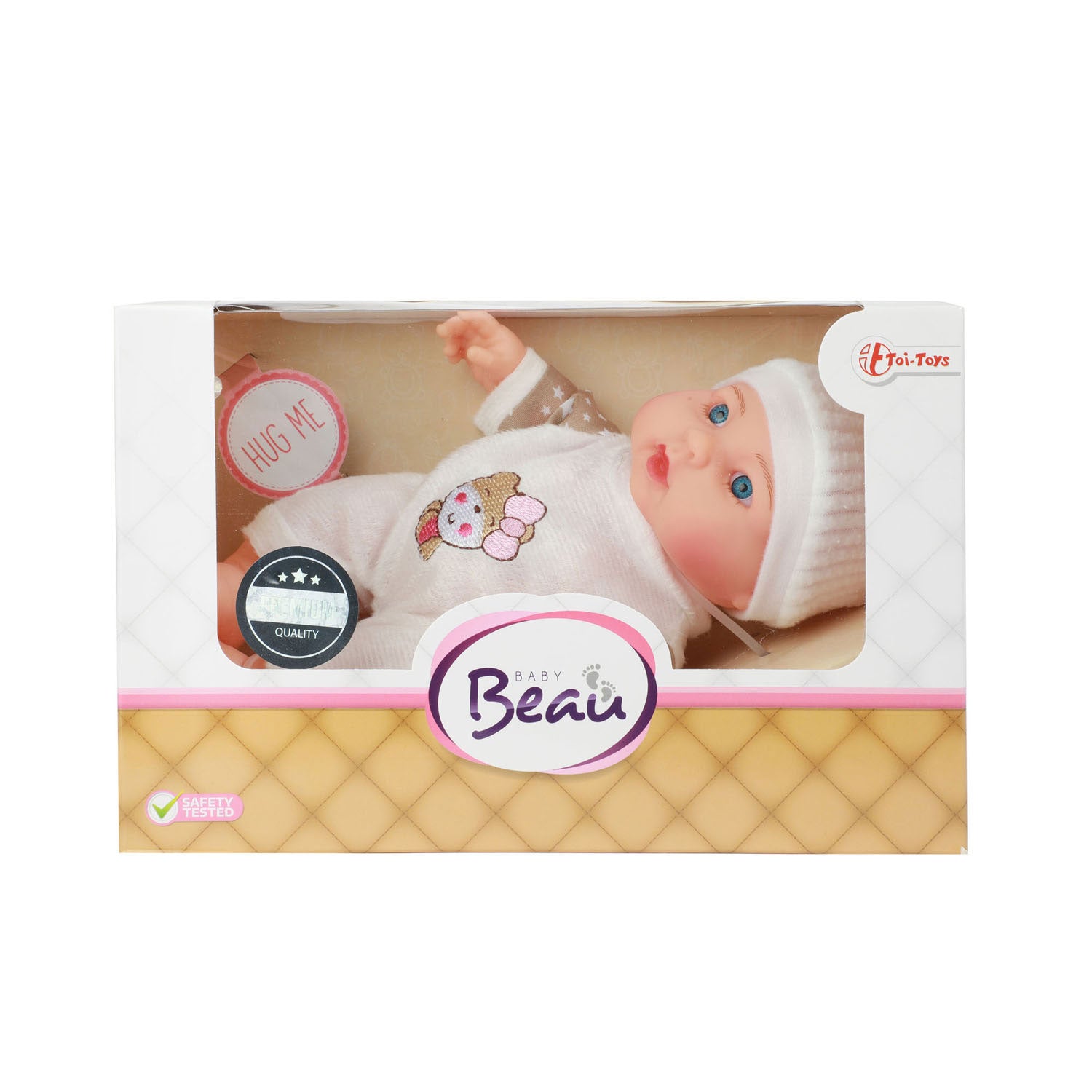 Bébé beau babypop avec chapeau, 23cm