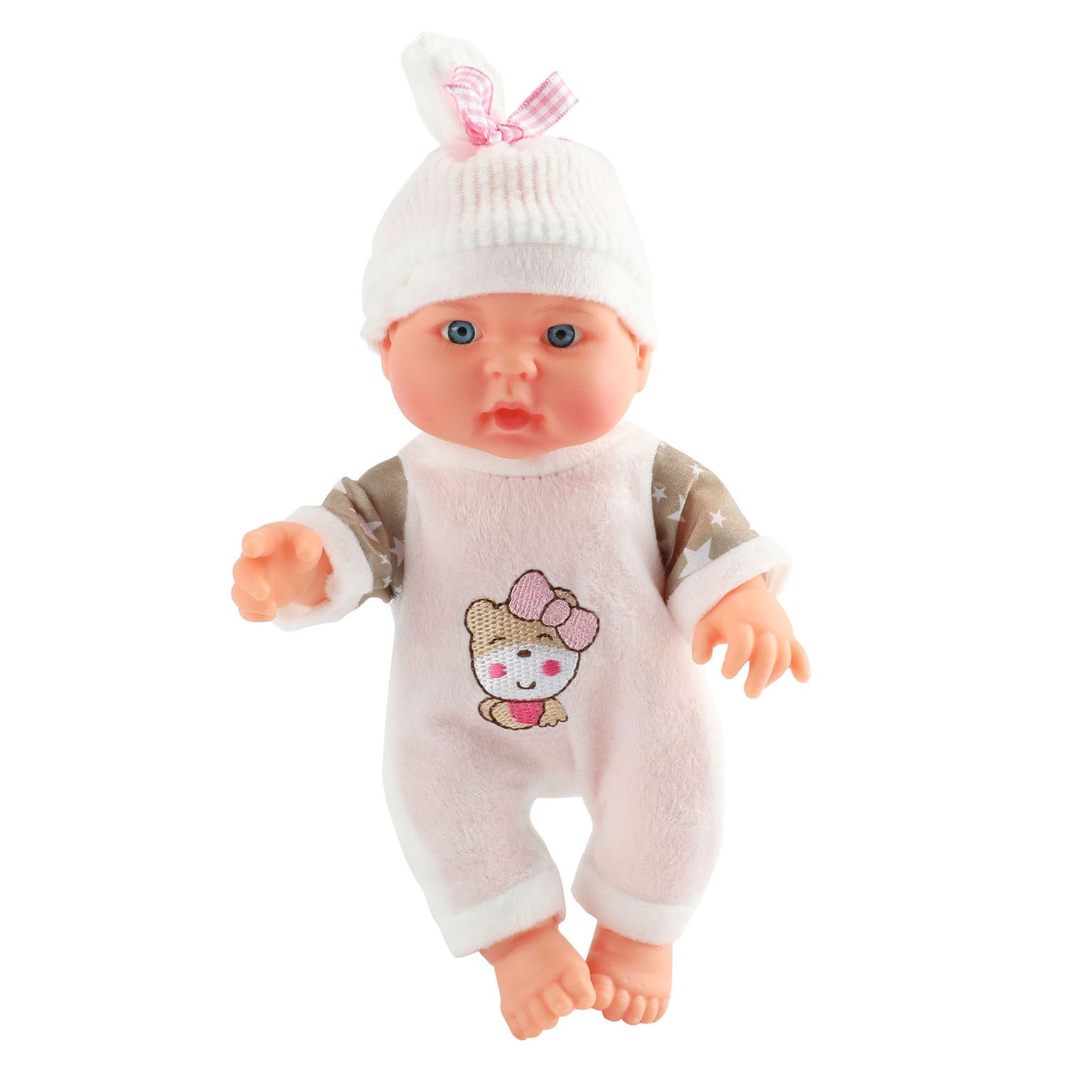 Bébé beau babypop avec chapeau, 23cm
