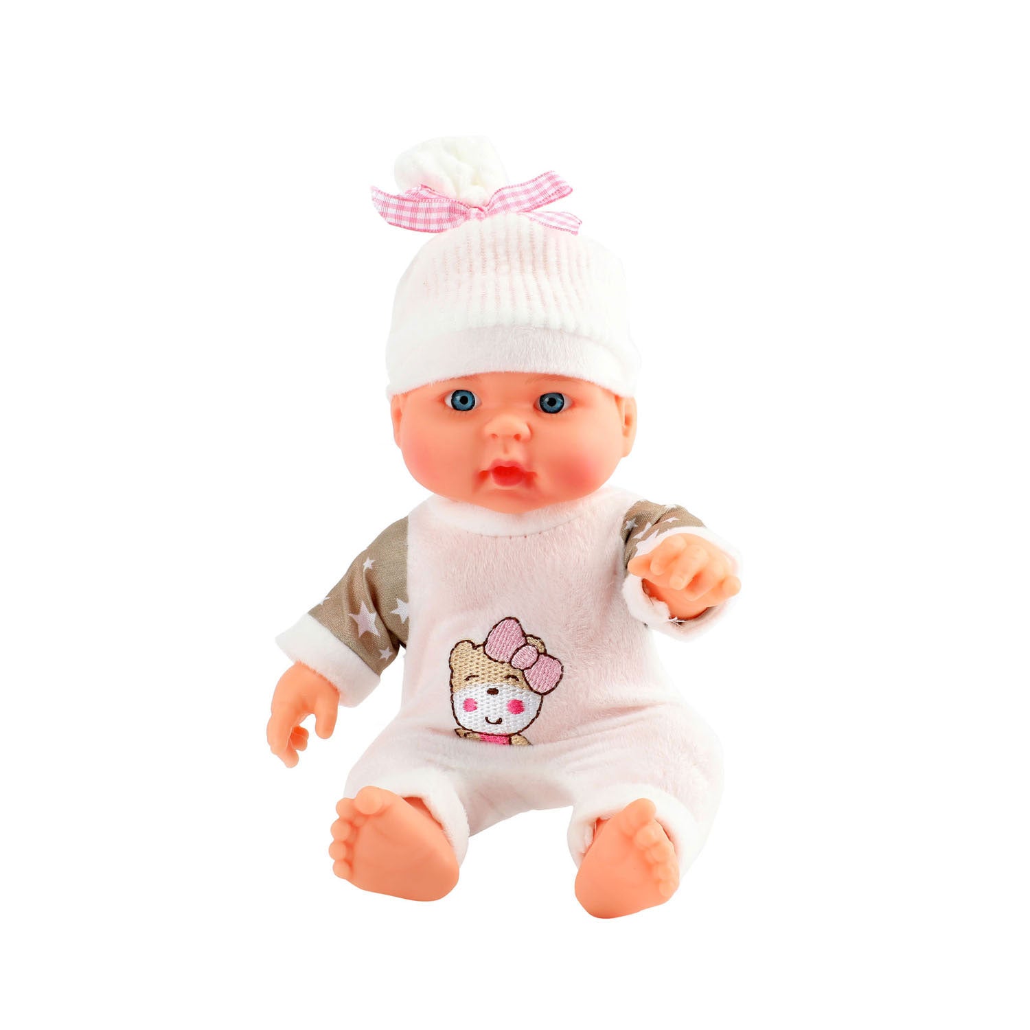 Bébé beau babypop avec chapeau, 23cm