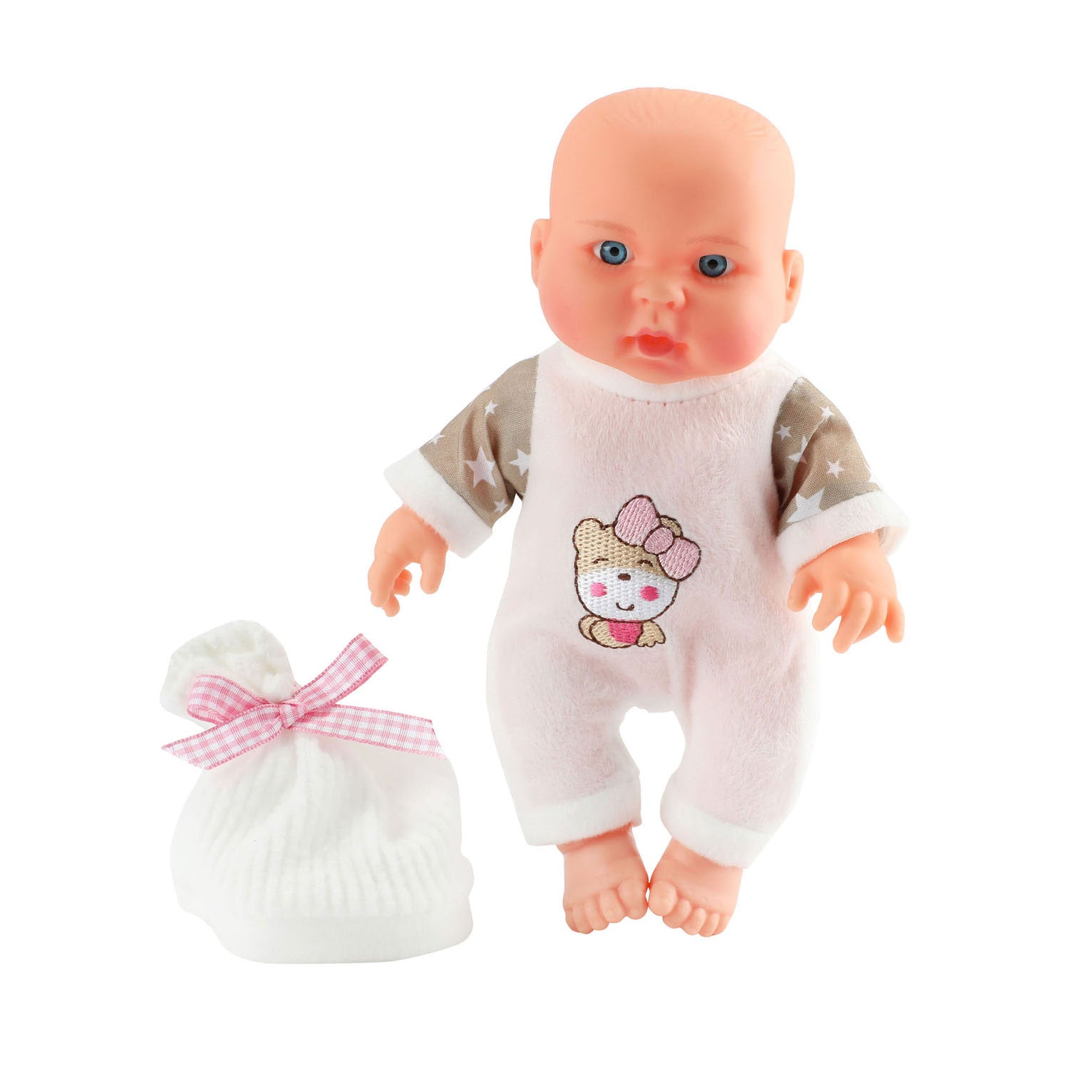 Bébé beau babypop avec chapeau, 23cm