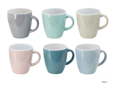 Svenska living mug senseo 160ml 6 couleurs uni 6 pièces