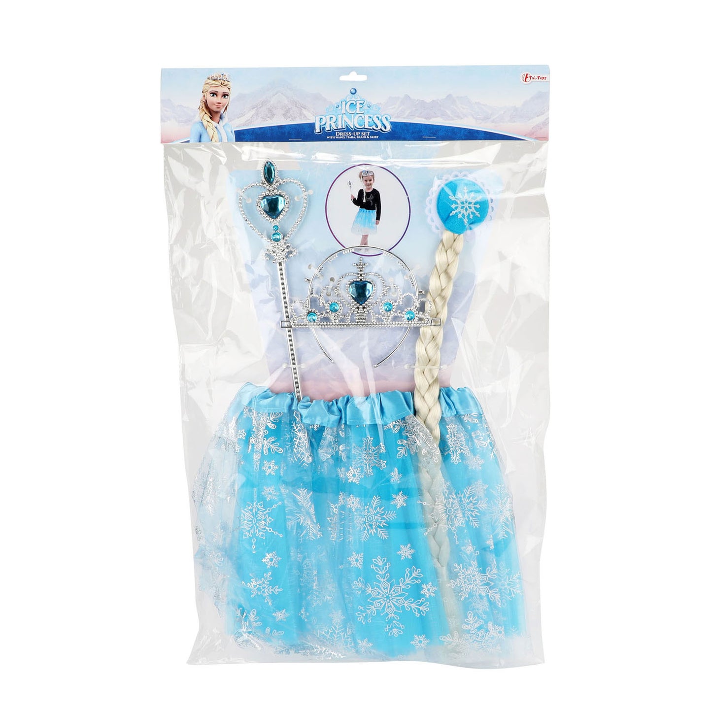 TOI-TOYS ICE avec tutu, diadème et princesse staf
