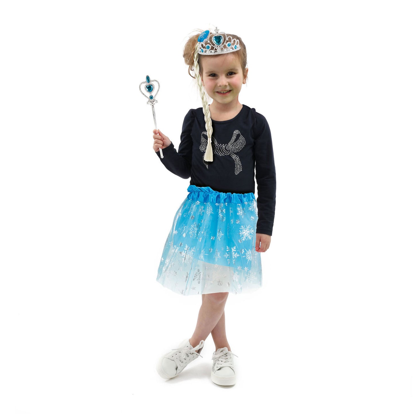 TOI-TOYS ICE avec tutu, diadème et princesse staf