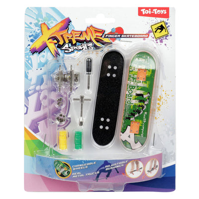 TOI-TOYS Skate Finger Fingerboard avec des roues supplémentaires