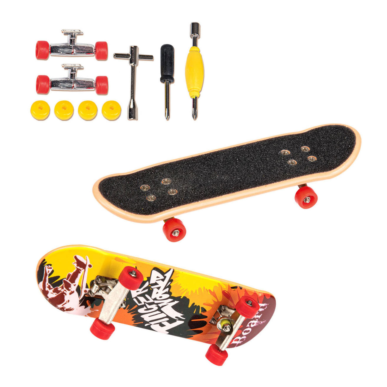 TOI-TOYS Skate Finger Fingerboard avec des roues supplémentaires