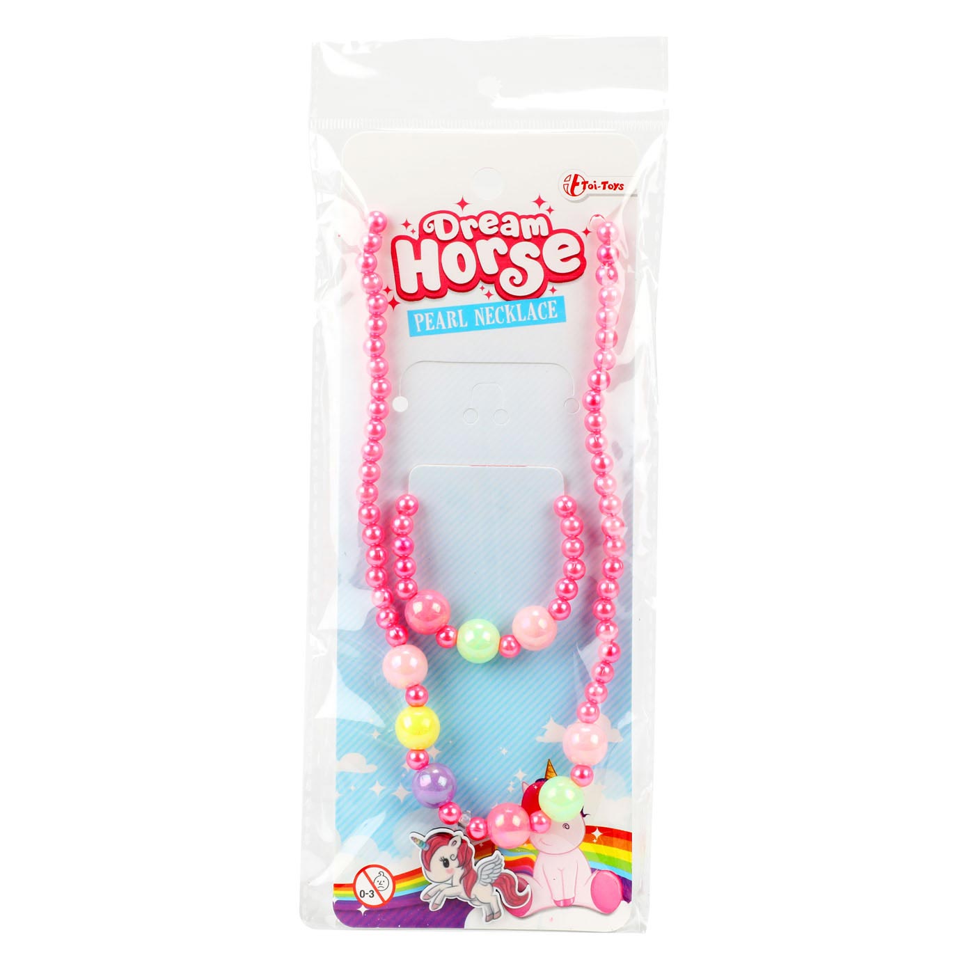 Chaîne de perle de cheval de rêve et bracelet licorne