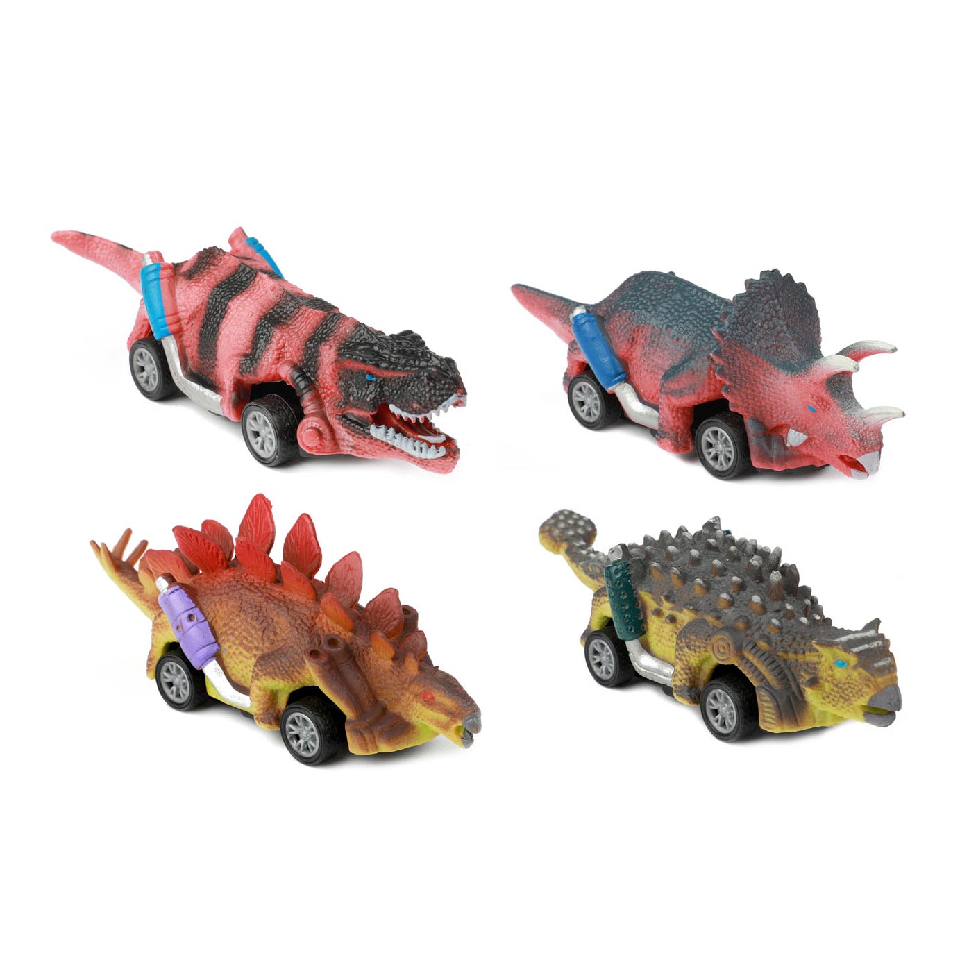 World of Dinosaurs Dino Pollback Car, 4st.