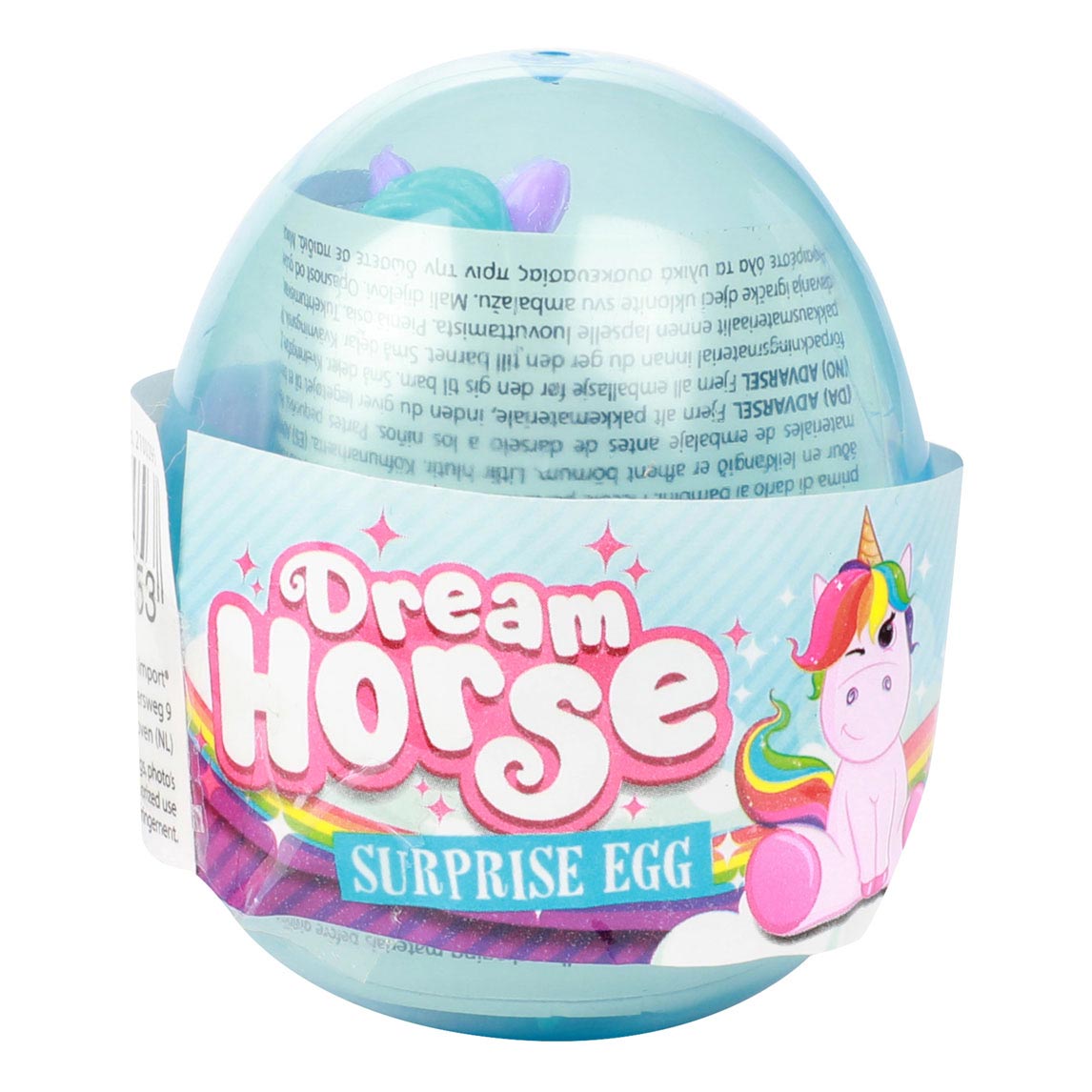 Dream Horse Unicorn en œuf avec des autocollants