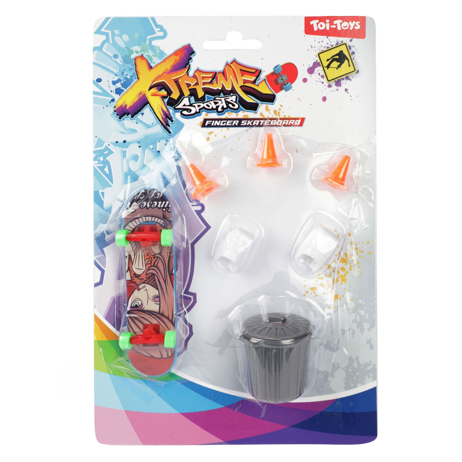 TOI-TOYS Skate Finger Dingerboard avec accessoires