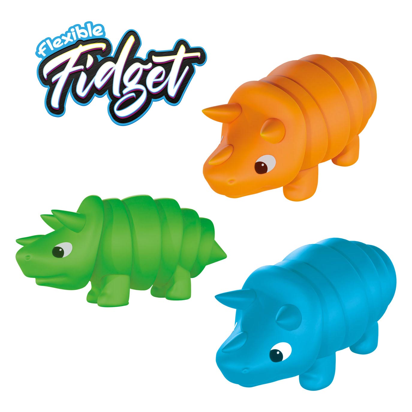 Toi-toys flexible fidget dino