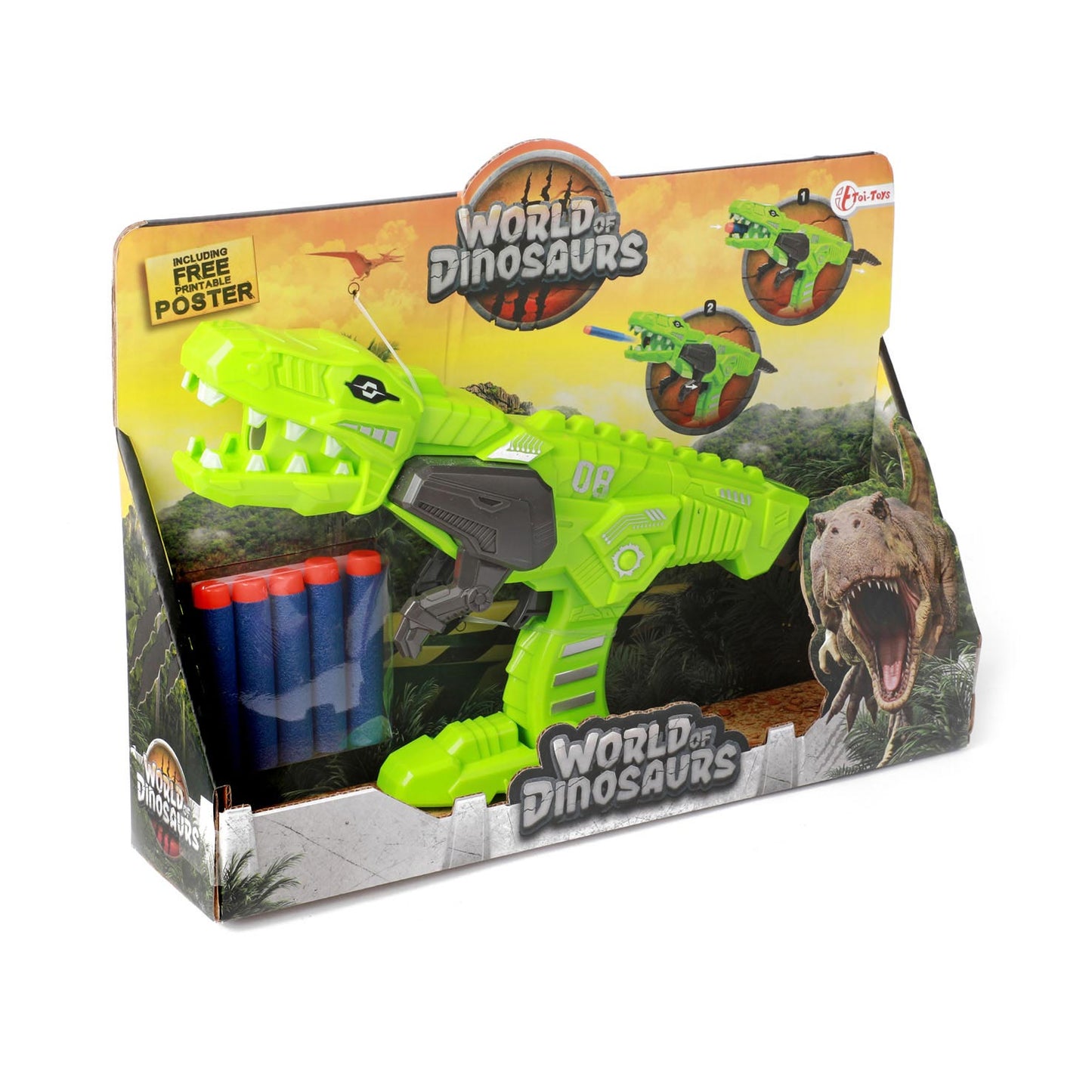 Monde des dinosaures blindising pistolet avec mousse