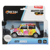 Voiture de graffitis en métal