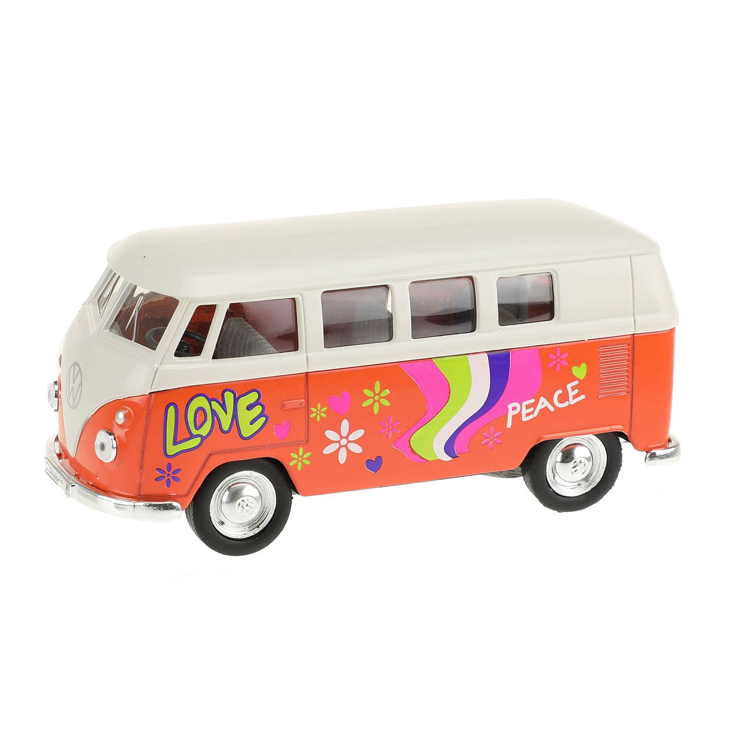 Bus Welly Volkswagen 1962 avec voiture d'impression