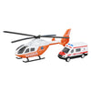 Hélicoptère de traumatisme métallique TOI-TOYS et Orange Ambulance