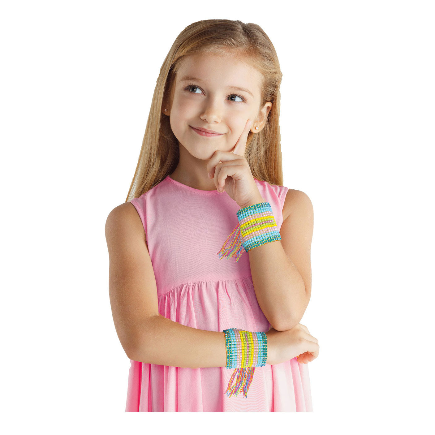 TOI-TOYS à métier à tisser avec du fil et des perles
