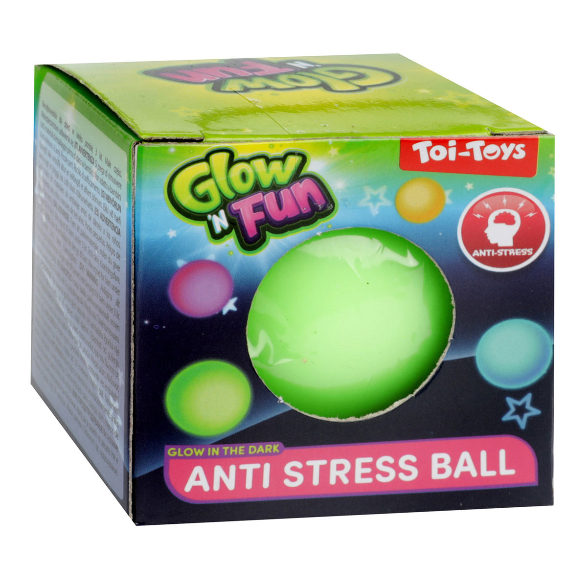 TOI-TOYS GLOW N FUN ANTI Anti Stressball Glow dans l'obscurité