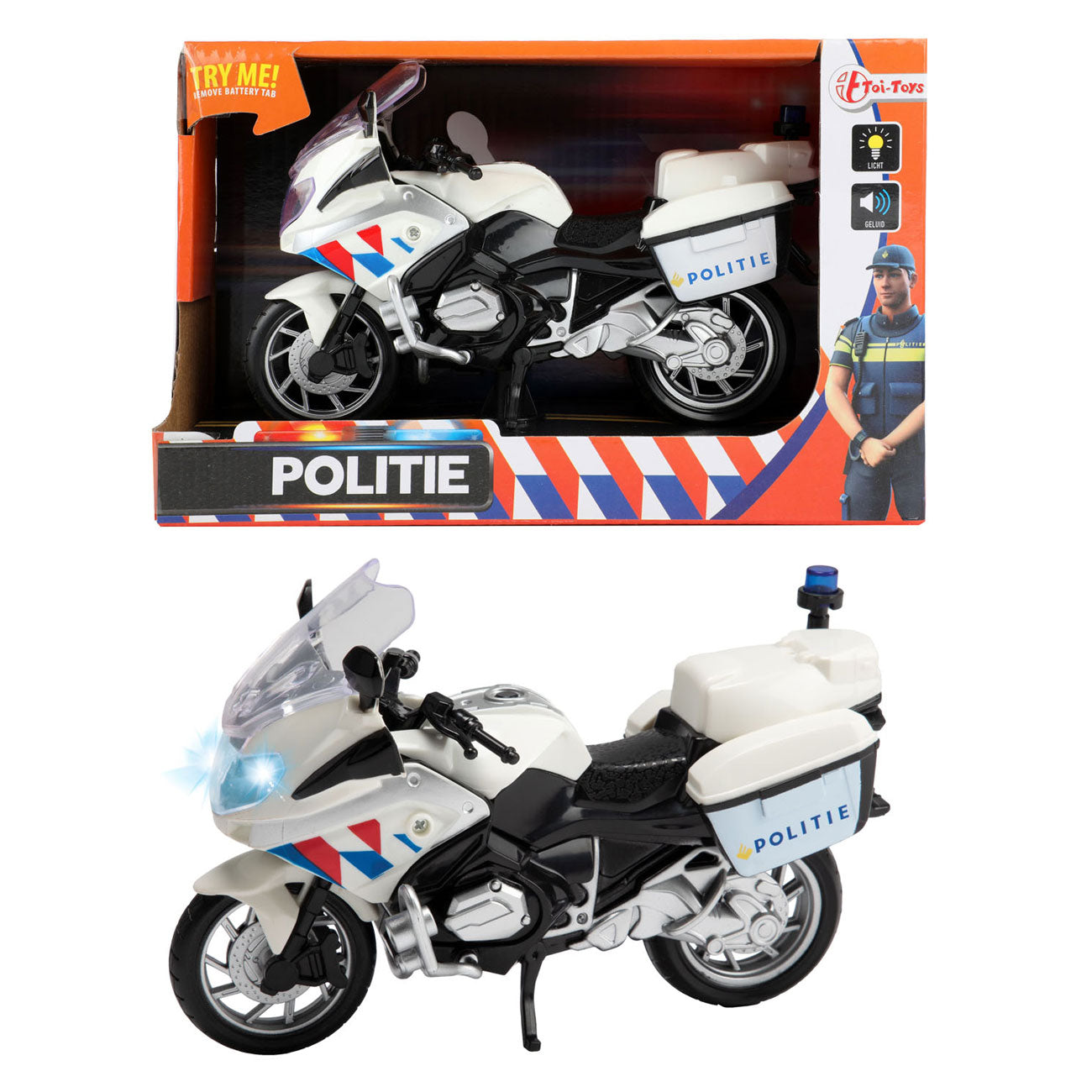 Moteur de police néerlandais avec lumière et son