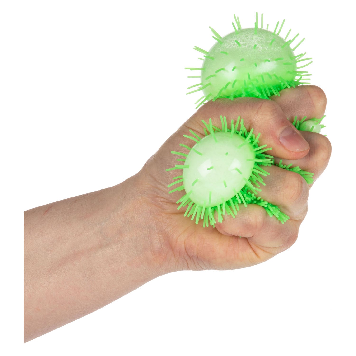 TOI-TOYS Pufferz serré au pupetball néon, 8cm