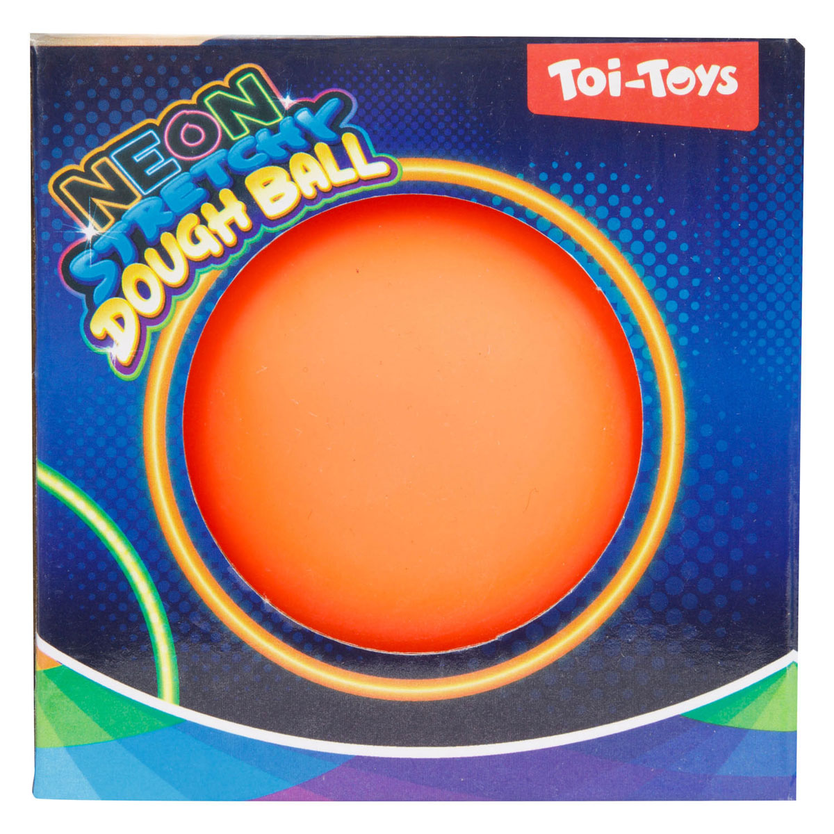 TOI-TOYS FUNE KNEEDBAL Neon, 10cm