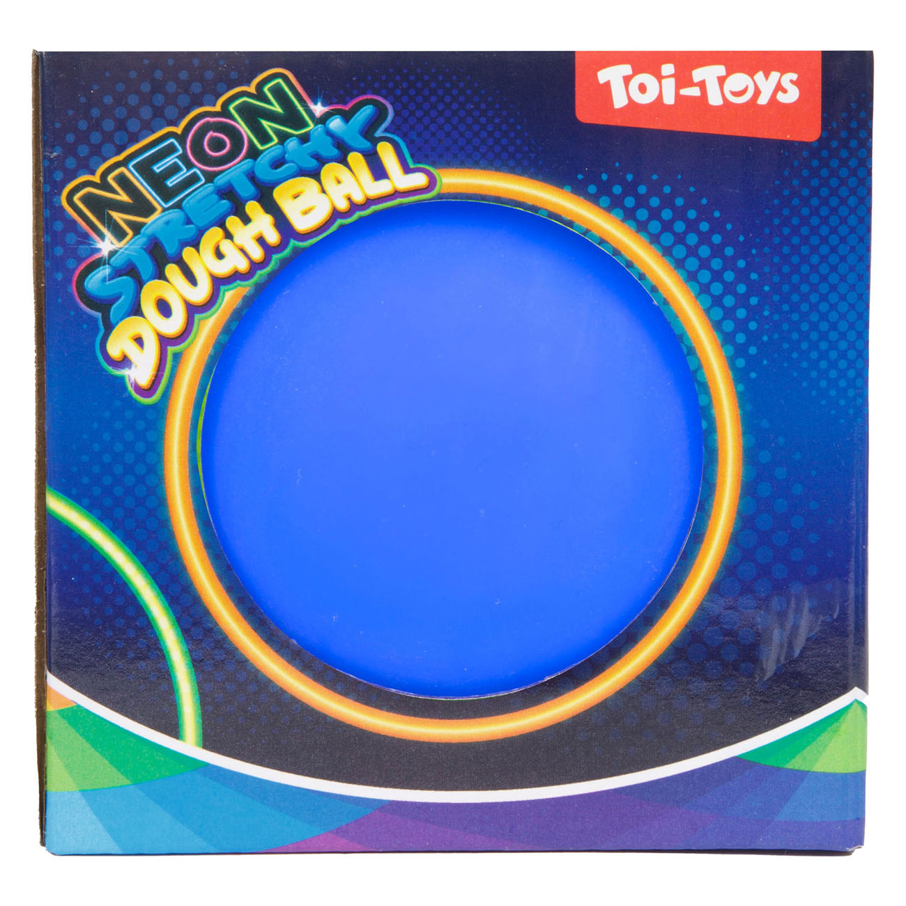 TOI-TOYS FUNE KNEEDBAL Neon, 10cm