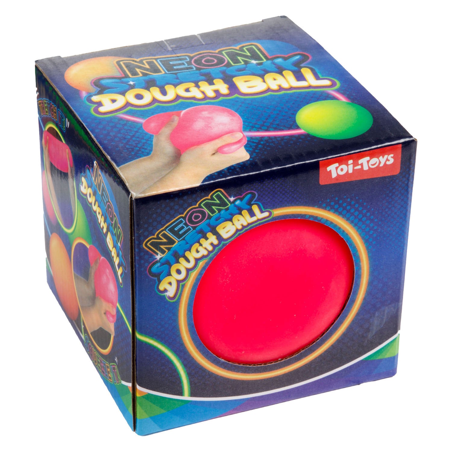 TOI-TOYS FUNE KNEEDBAL Neon, 10cm