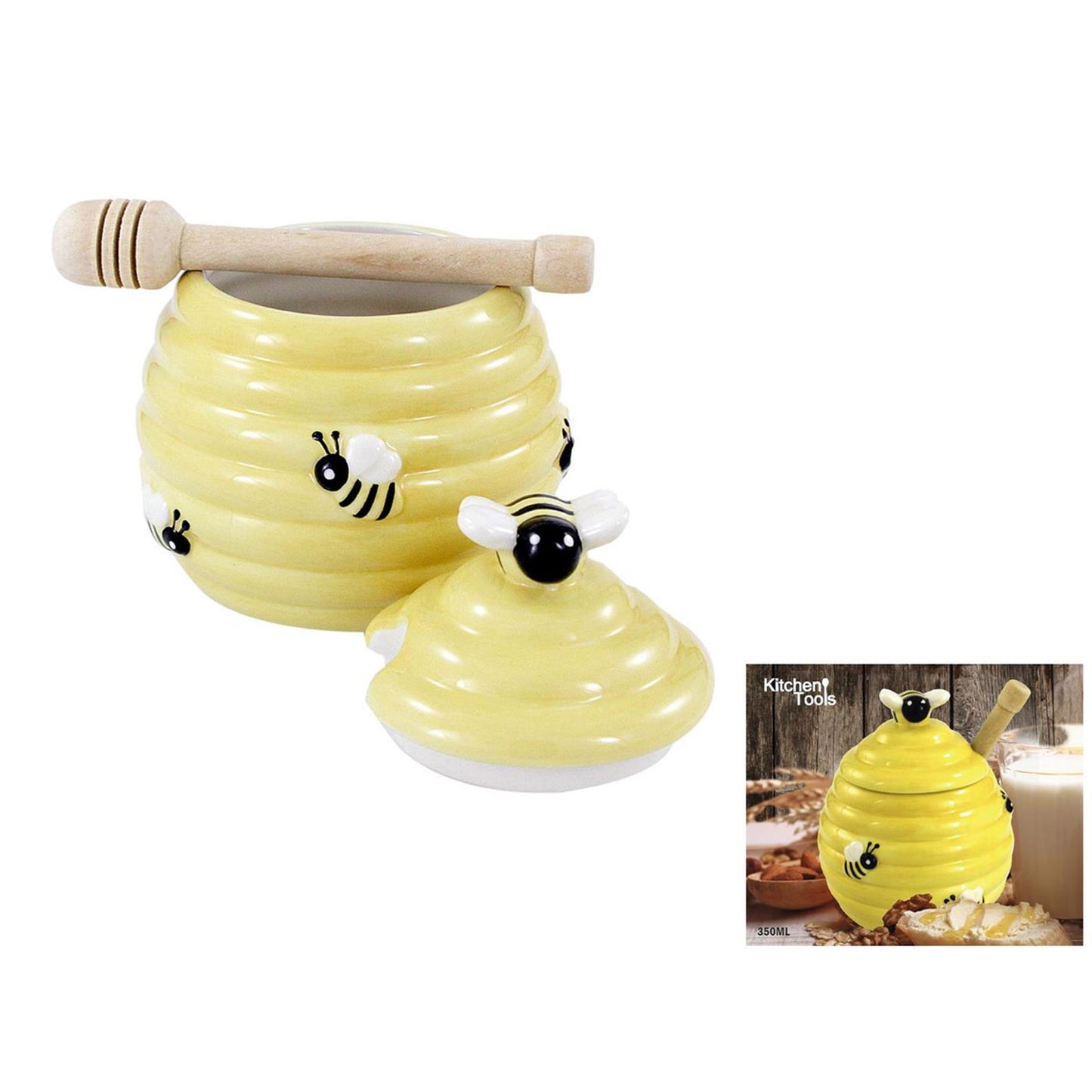 Pot de miel dolomite jaune 350ml
