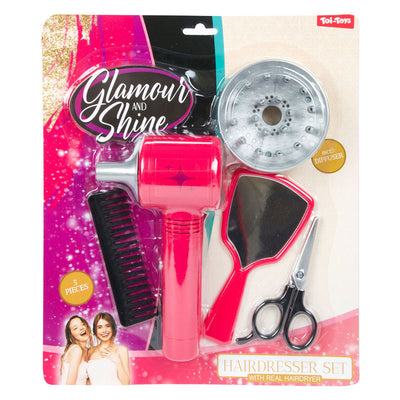 TOI-TOYS Glamour Shine Kapperset avec le diffuseur FOHN